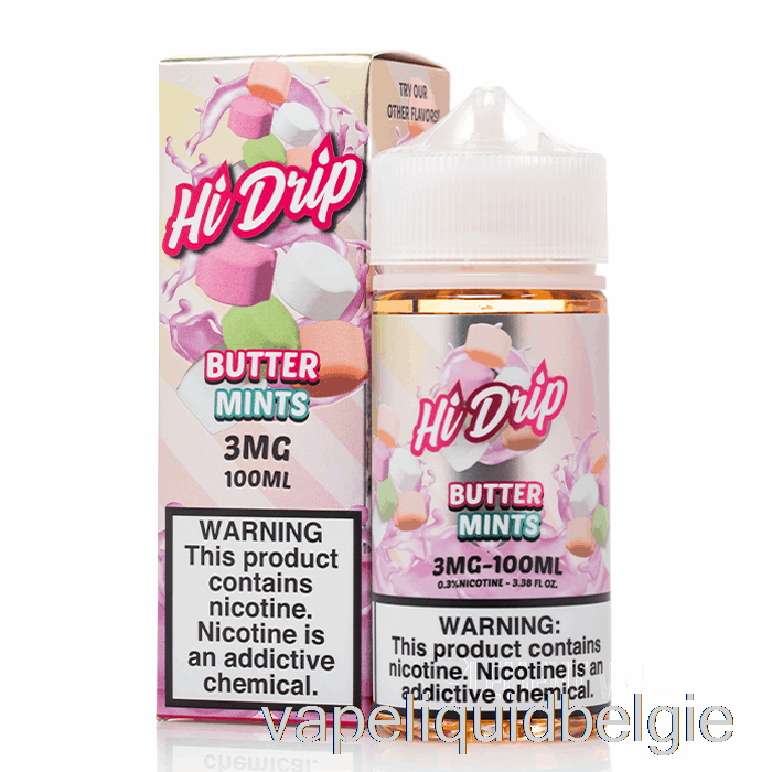 Vape België Butter Mints - Hi-drip E-liquids - 100ml 3mg